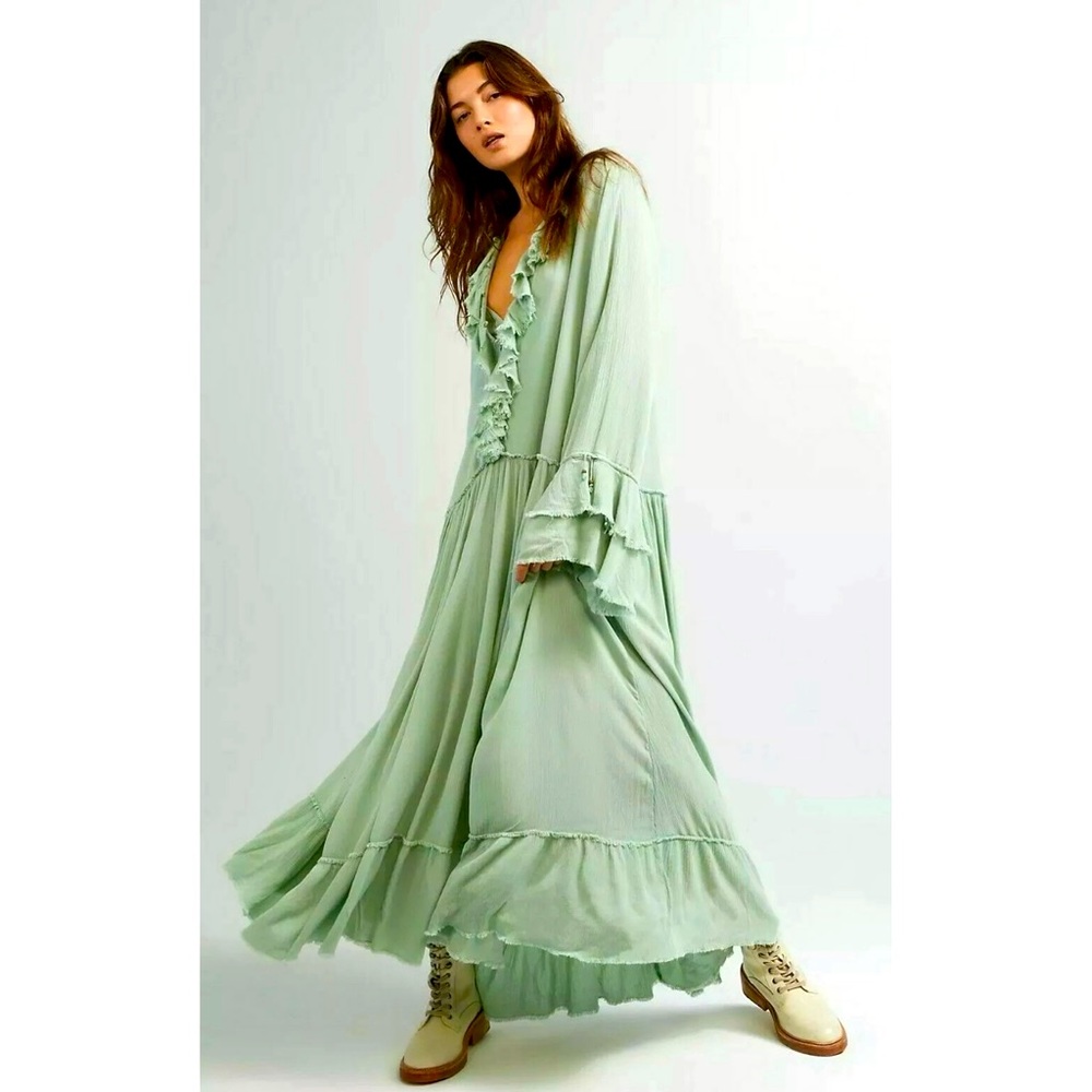 Free People Endless Summer Maxi Dress Minted Jade